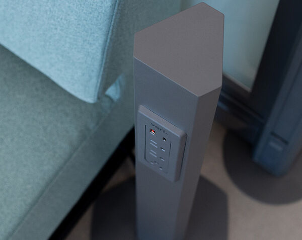 vari charging station close up overhead view