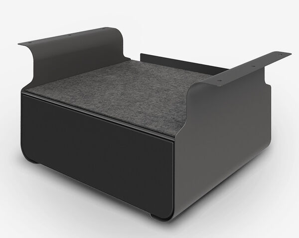 vari desk undermount storage mounting viewpoint