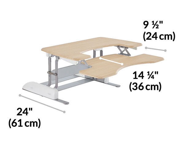 pro plus thirty six converter base is twenty four inches deep