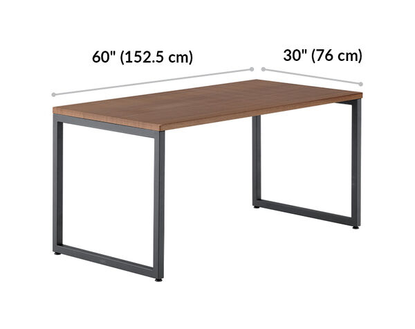 white vari table 60 by 30 width 60 inches