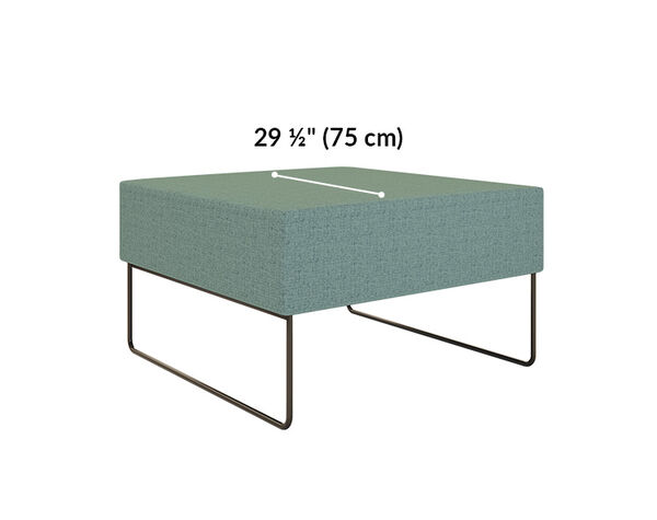 sectional ottoman width is 29 and a quarter inches