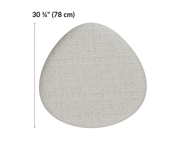 small ottoman is 30 and 3 quarter inches long