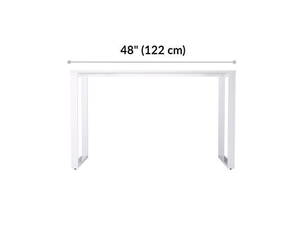Essential Desk 48x24 Two Leg is 48 inches wide