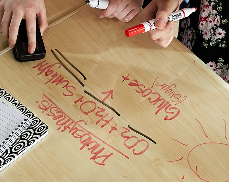 erasable marker seen on desktop