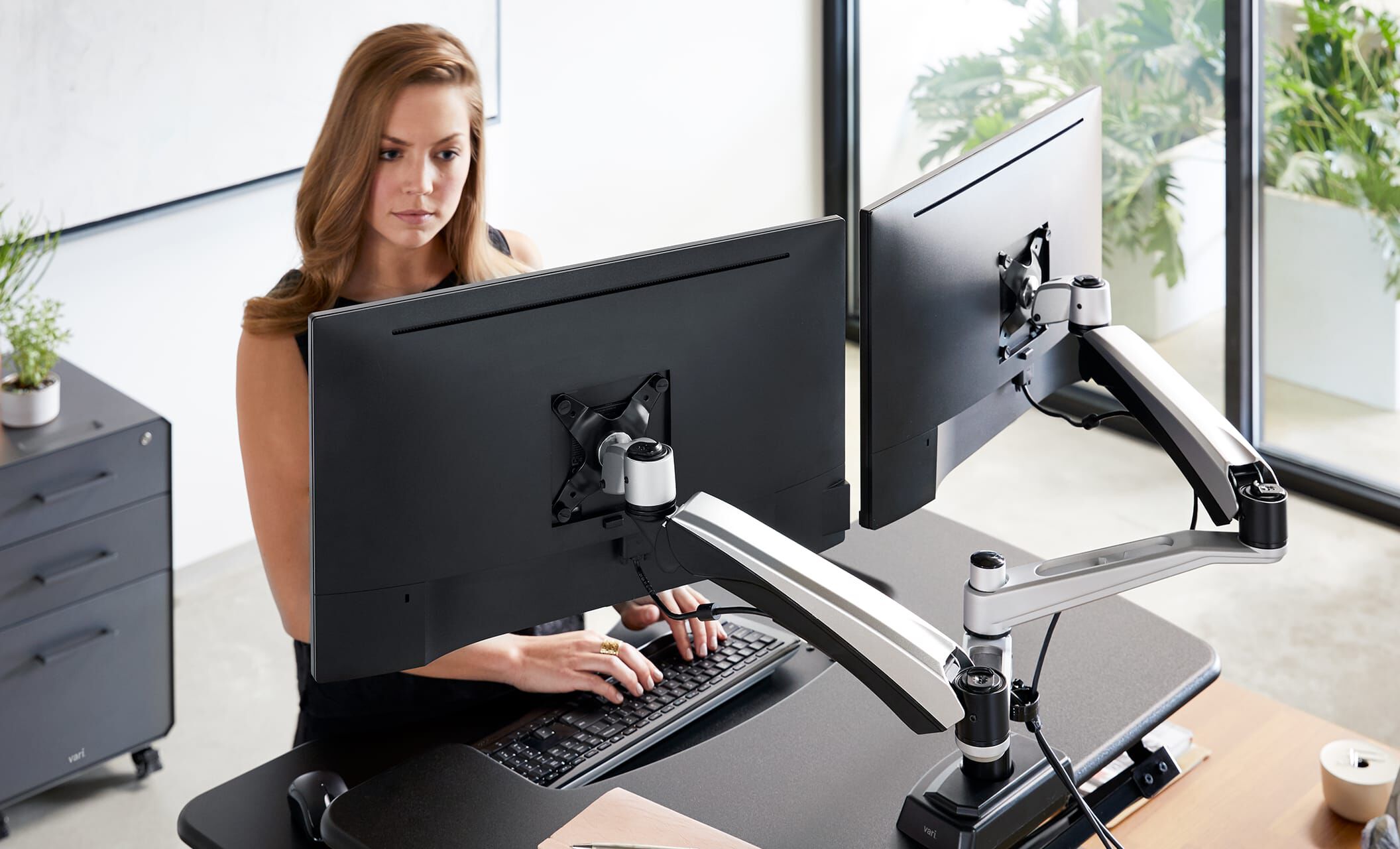 Dual Monitor Arm Monitor Stands Vari