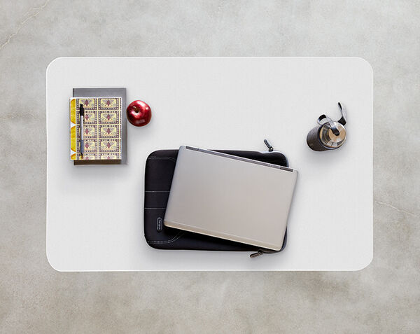 overhead view of standing workstation 36x24