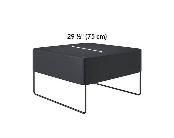 sectional ottoman has a seat depth of 29 and a half inches deep