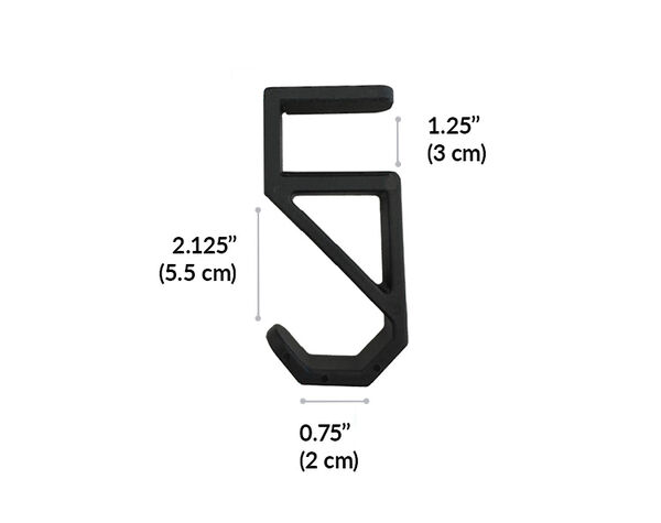 vari desk hook clamp width is one and a half inches