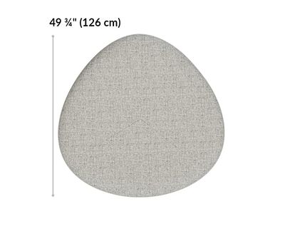 large ottoman is 49 and 3 quarter inches long