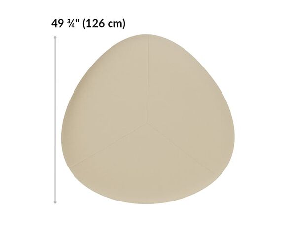 large ottoman length is 49 and 3 quarter inches.