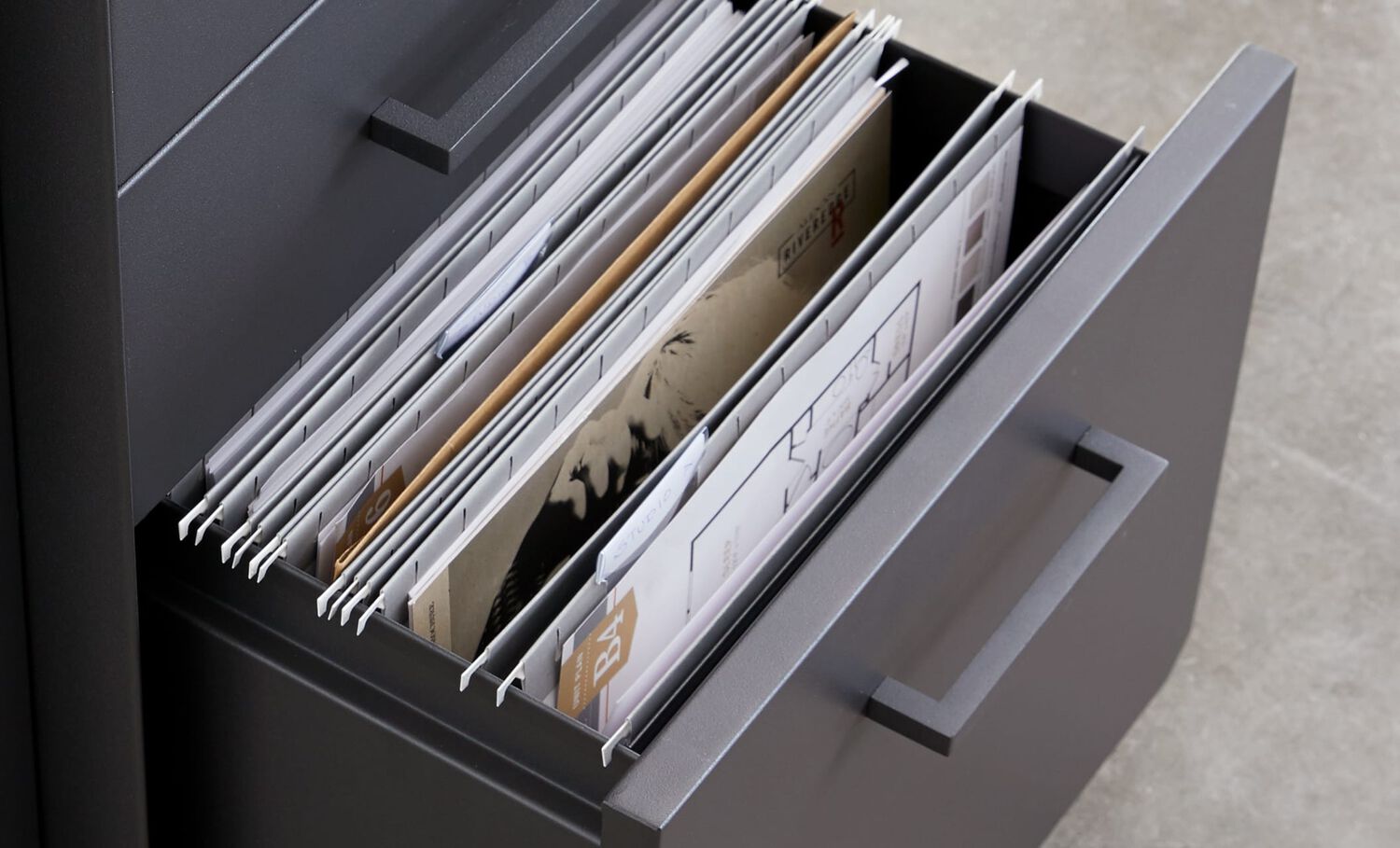 vari file cabinet drawer open