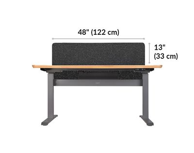 felt privacy and modesty panel is 48 inches wide