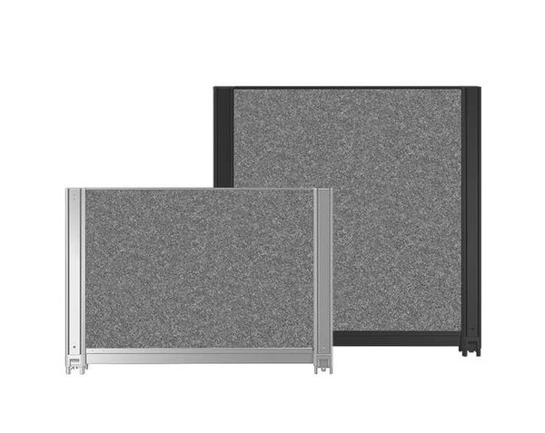 24 inch silver felt extension panel and 36 inch slate panel