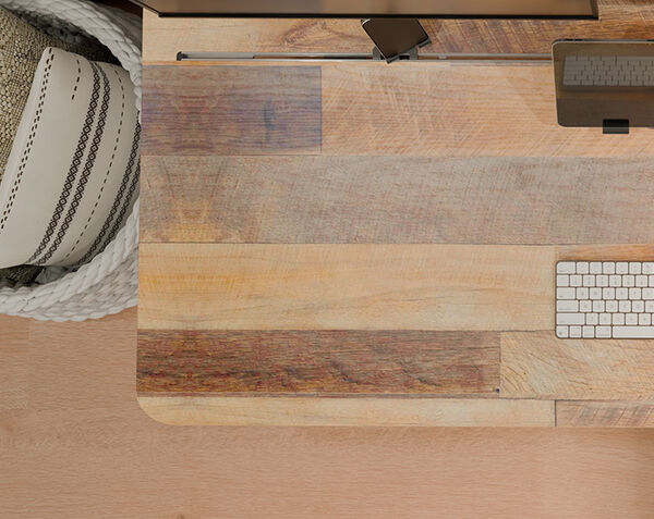 Top view of desk/laminate