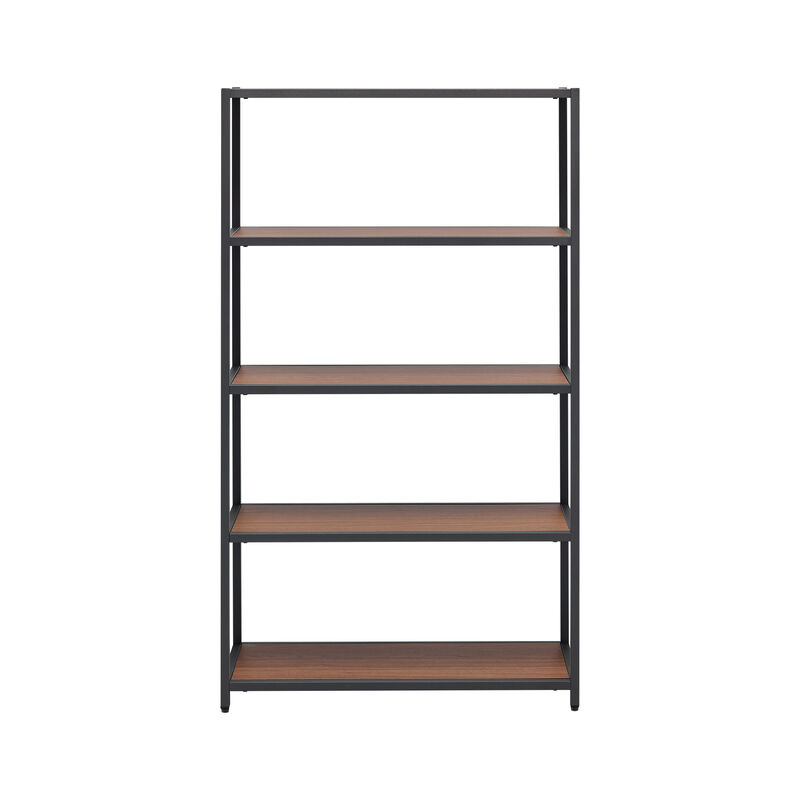 5-tier shelf in walnut finish image number null
