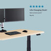 roy m says life changing desk back soreness gone under a five star rating with a standing desk