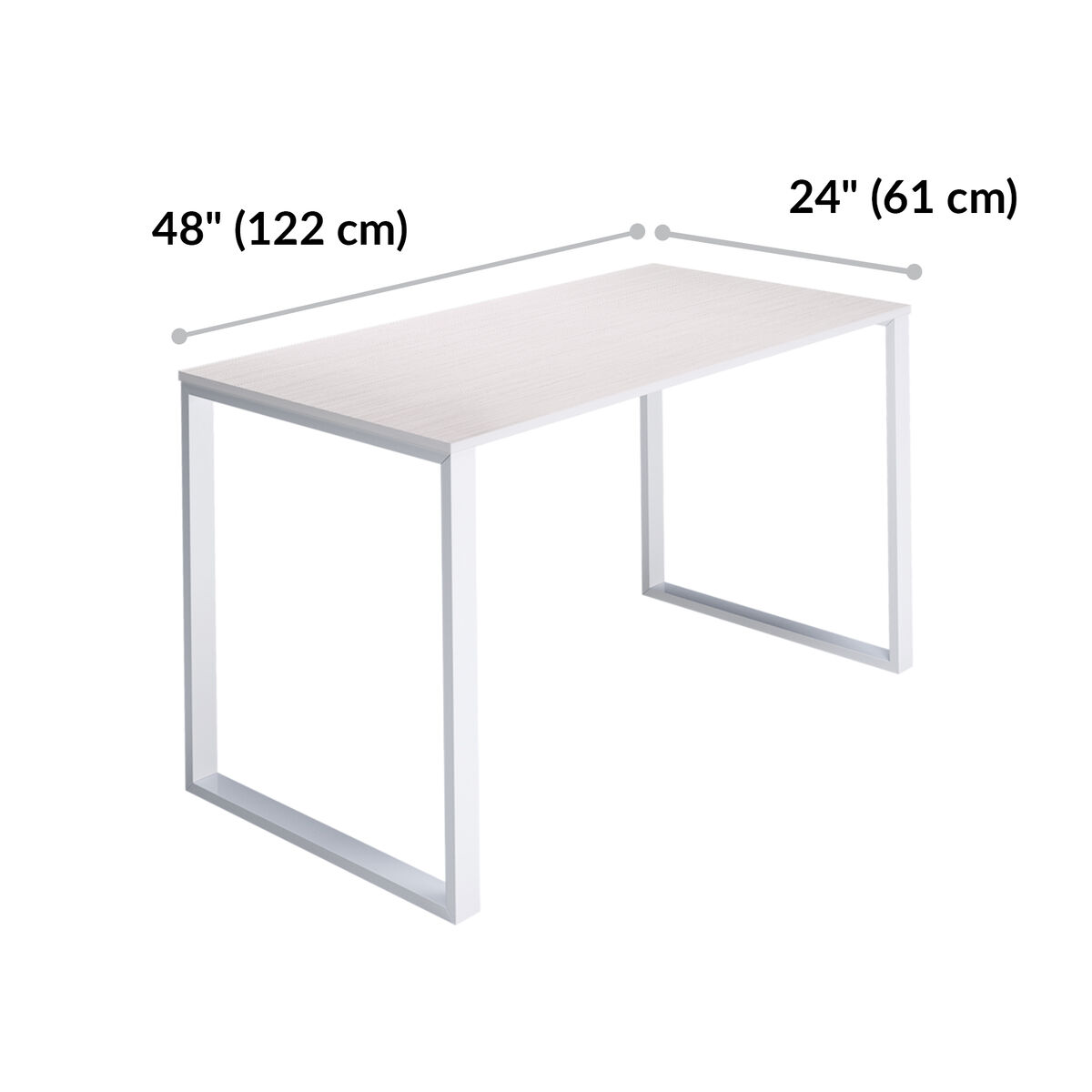 Essential Desk 48x24 TwoLeg FixedHeight Desks Vari