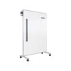 vari mobile white board 48 by 66 inches in silver on white background