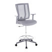 drafting chair in grey on white background