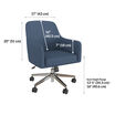 vari tempur pedic upholstered chair has a seat maximum height of sixteen inches