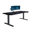 Electric standing desk 72x30 on white background