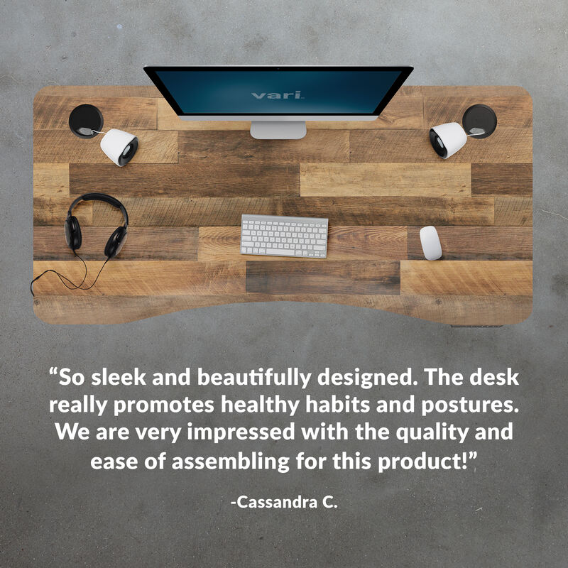 Cassandra quoted that the desk is sleek, beautifully designed and impressed with the quality and ease of assembly image number null