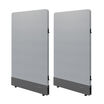 pair of quickflex cubes panels size 30" in mist gray
