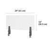 Acrylic Privacy Panel 24 in Frosted Acrylic dimensions 24 inches wide