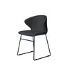 shadow grey cafe chair on white background