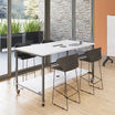 Standing Conference Table white in office setting