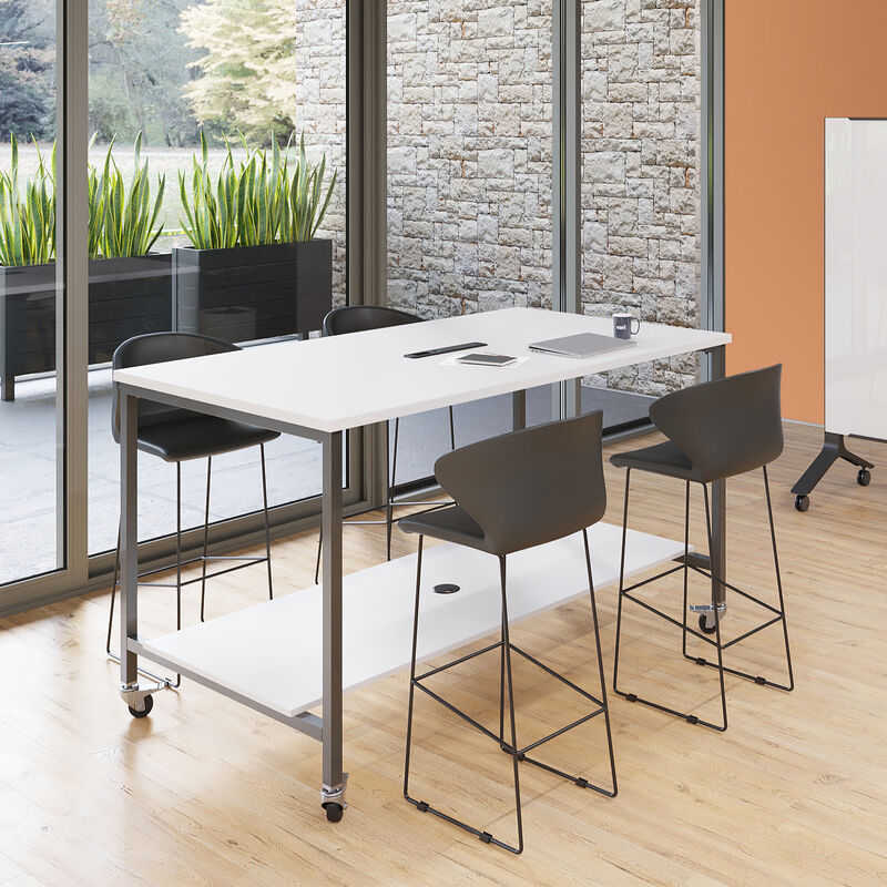 Standing Conference Table white in office setting image number null