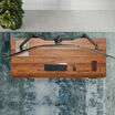 Electric Standing Desk Solid Wood 72x30