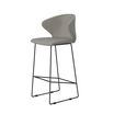 sand grey tall cafe chair on white background