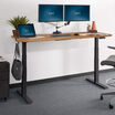 Electric standing desk 72x30 raised in office