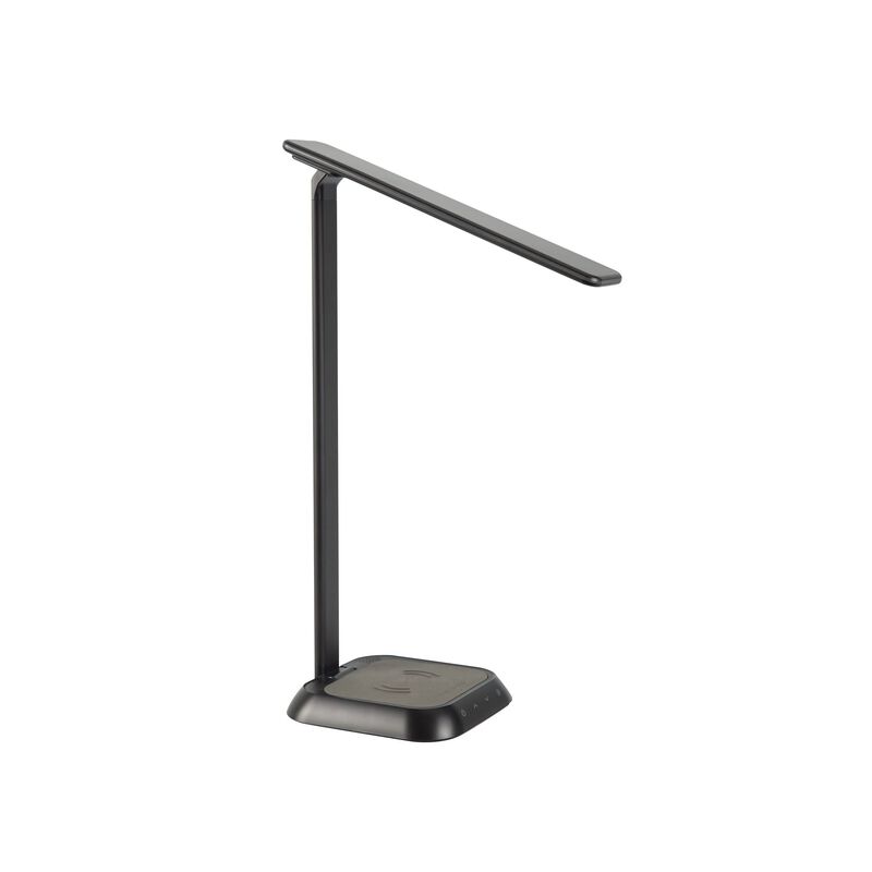 vari LED task lamp with wireless charger shown in black image number null