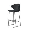 shadow grey tall cafe chair on white background