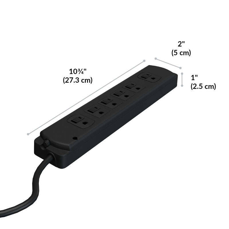 power strip is ten inches long image number null