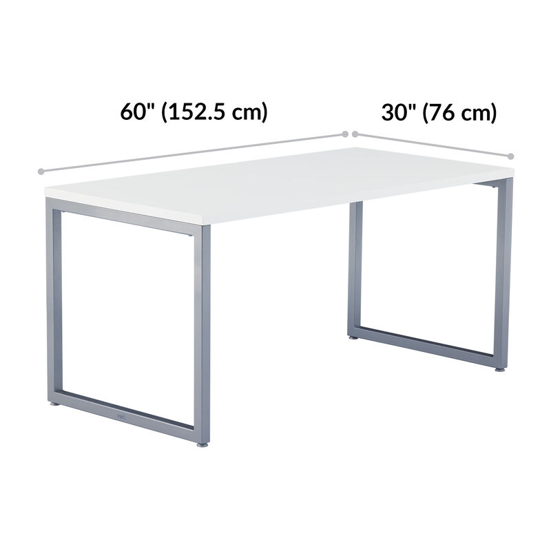 angle view of white table with measurements image number null