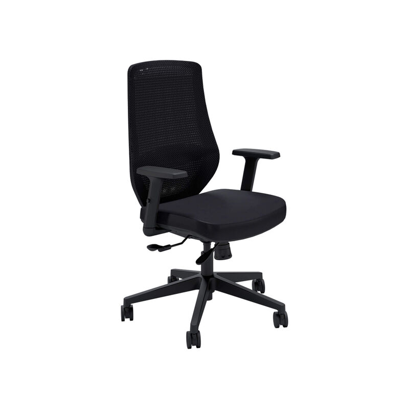 Black essential task chair on white background image number null