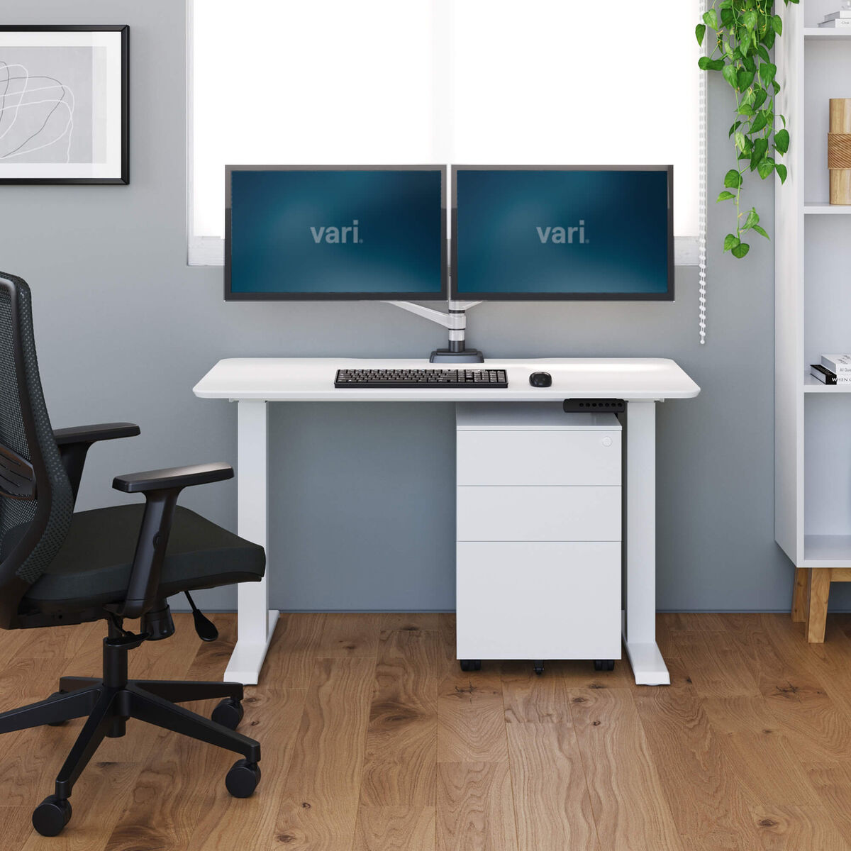 Essential Electric Standing Desk Height Adjustable Electric Desk Vari®