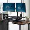 varidesk pro plus 36 electric in lowered position