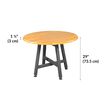 Round Table Butcher Block is 29 inches tall