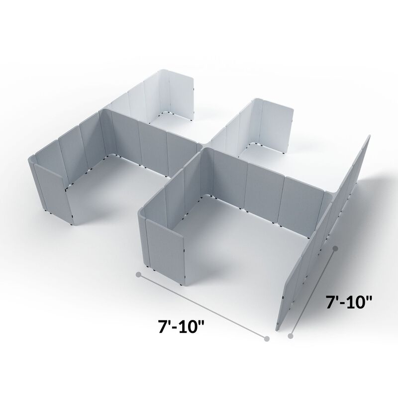 quickflex cubes elevated four pack with measurements image number null