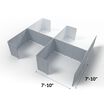 quickflex cubes elevated four pack with measurements