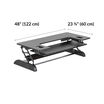 varidesk cube plus 48 dimensions 48 inches wide by 23 and three quarters inches deep