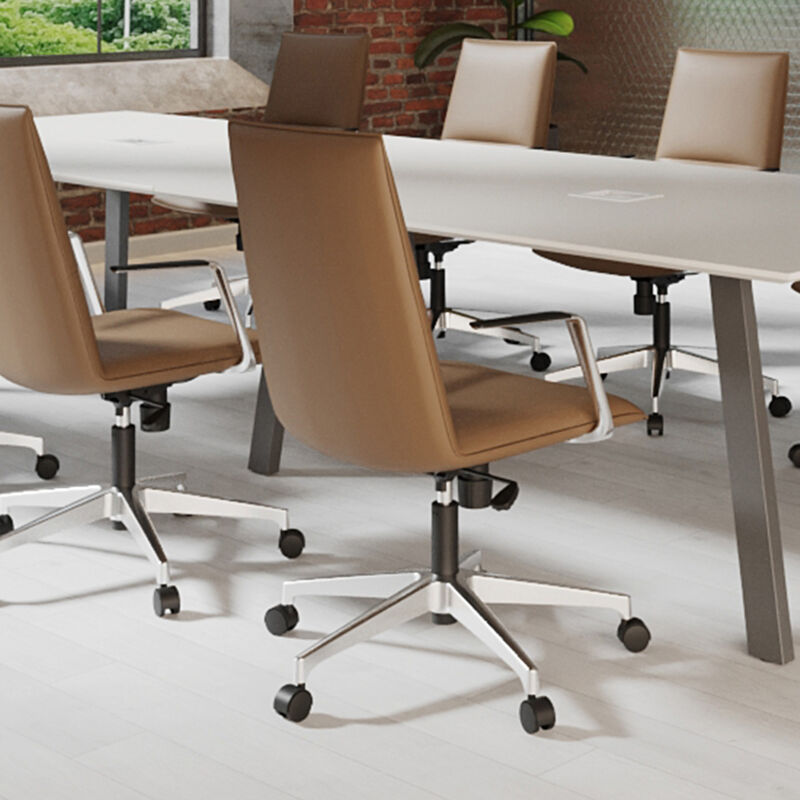 closer view of back of high back summit chair in office setting image number null