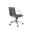 Summit Chair in Warm Grey finish at a side profile