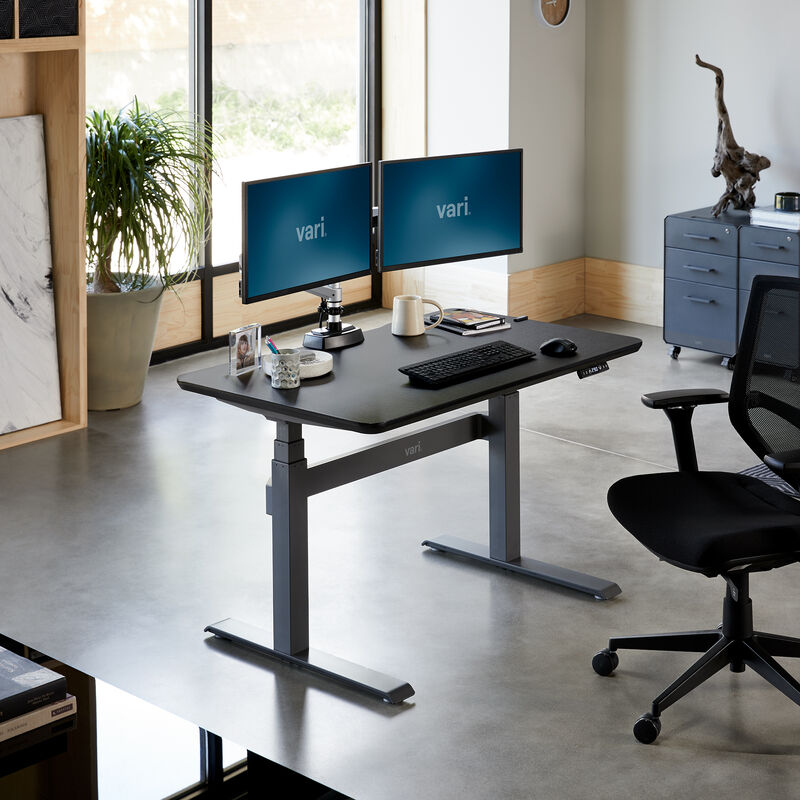 Electric Standing Desk 48x30 Sit To Stand Adjustable Desk Vari