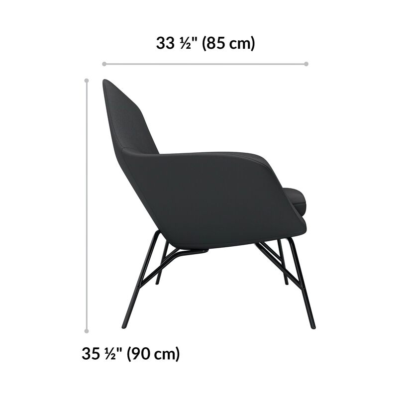 arm chair is 33 and a half inches deep and 35 and a half inches tall image number null