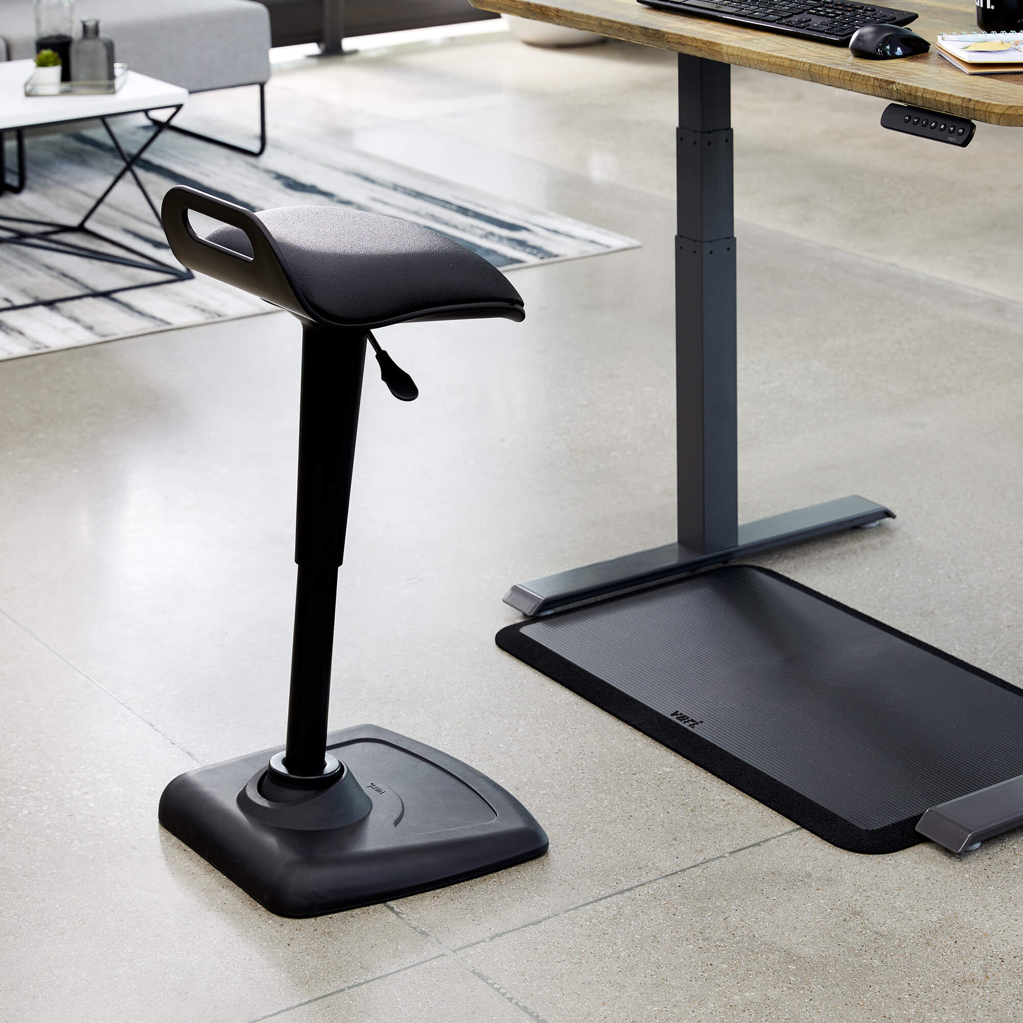 Active Seat Standing Desk Chair Vari